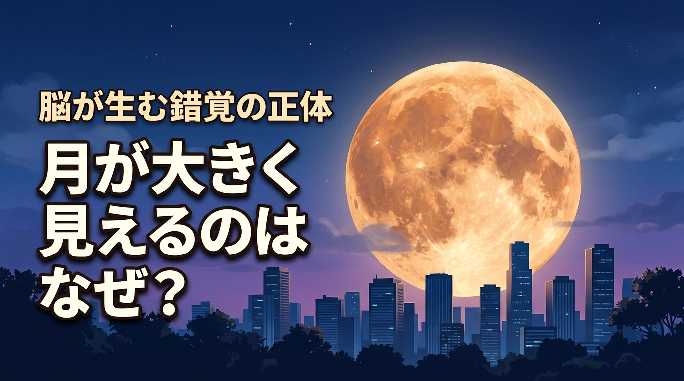 月は大きく見える日があるのはなぜ？脳が生み出す錯覚の正体