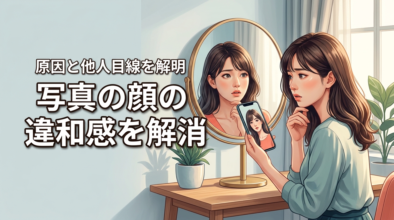 写真で自分の顔の違和感を解消！原因と他人目線