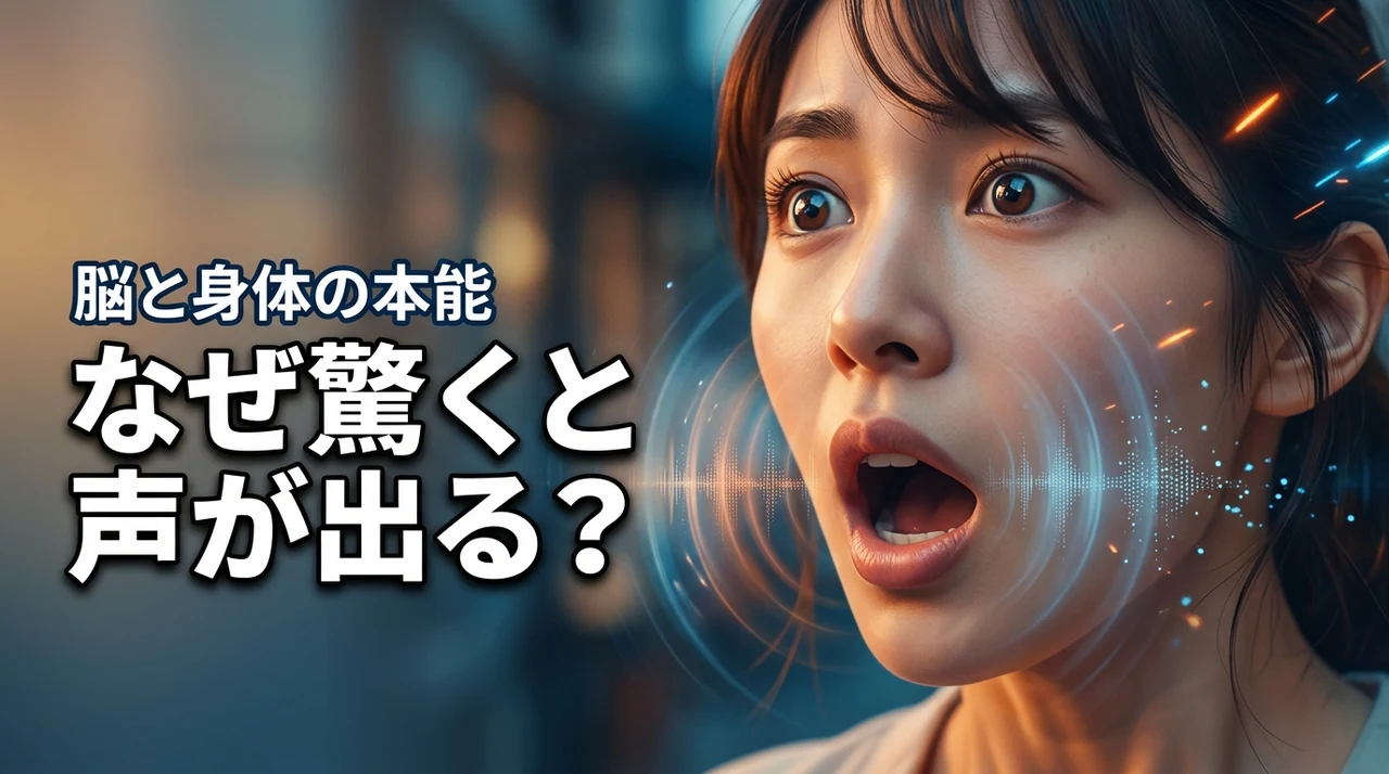 【驚愕】人はびっくりすると声が出るなぜ？脳と身体が導く本能の反応